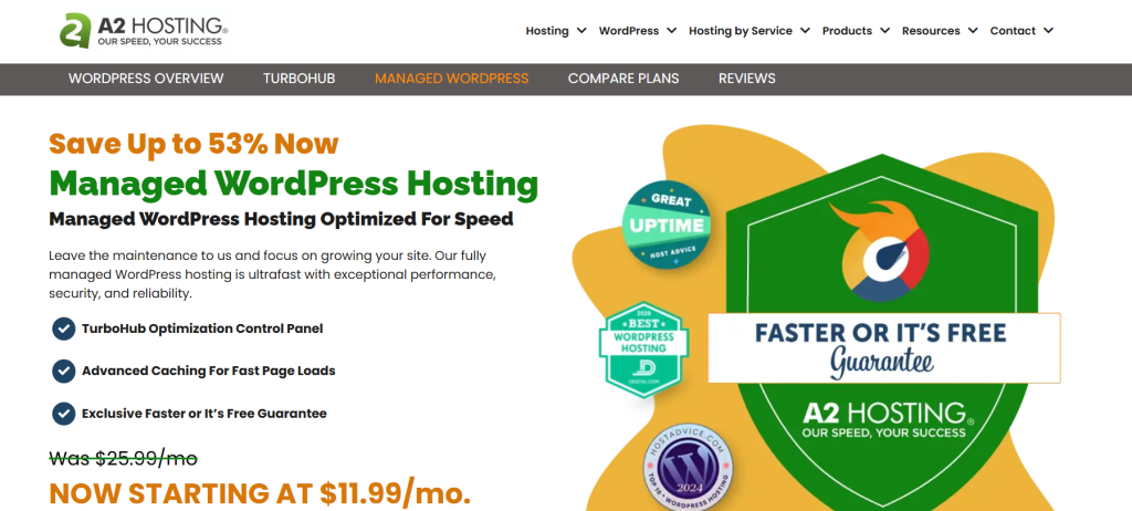 5 Best WordPress Multisite Hosting Providers for Agencies A2 Hosting- WordPress Multisite Hosting for Agencies