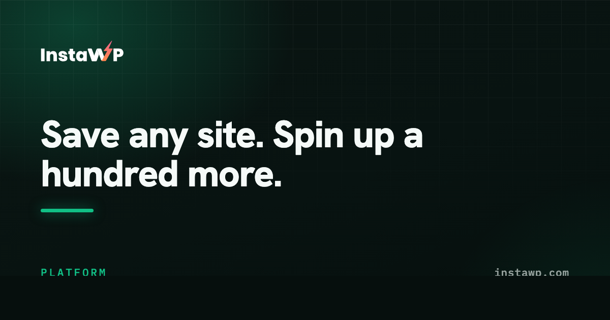 WordPress Snapshots and Templates · InstaWP
