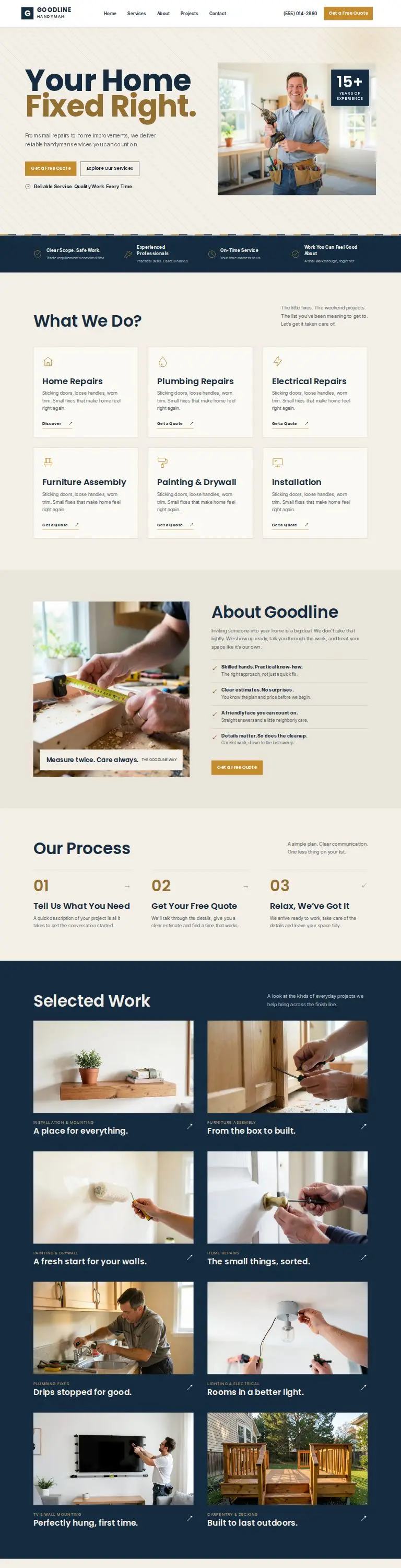Studio full goodline handyman