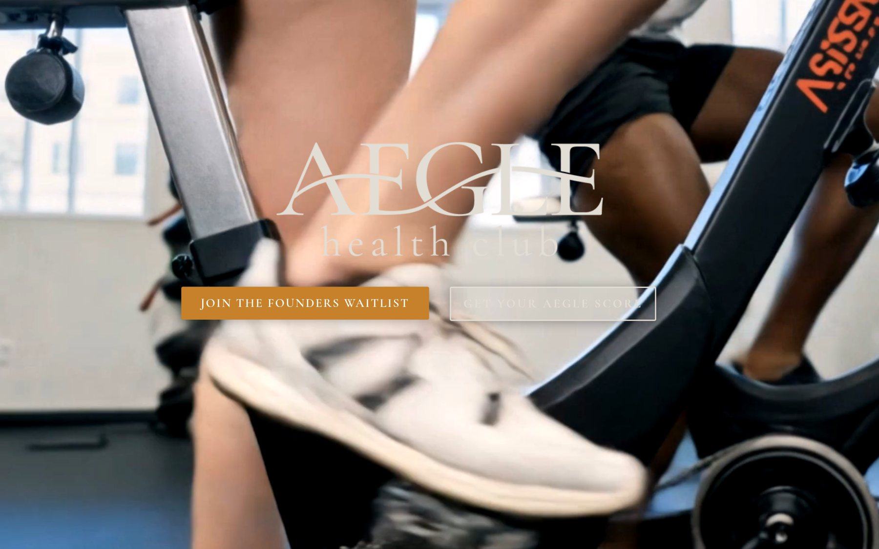 AEGLE Health Club homepage