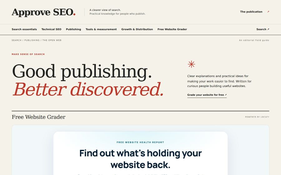 Approve SEO screenshot