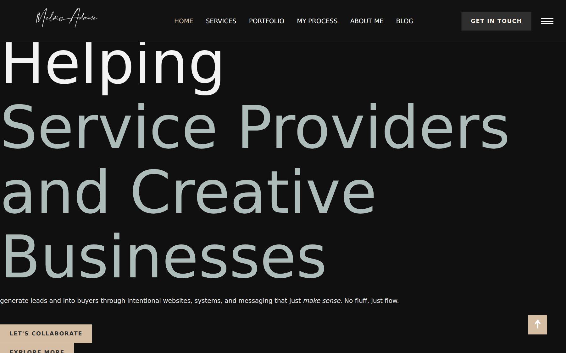 Melvin Adame homepage