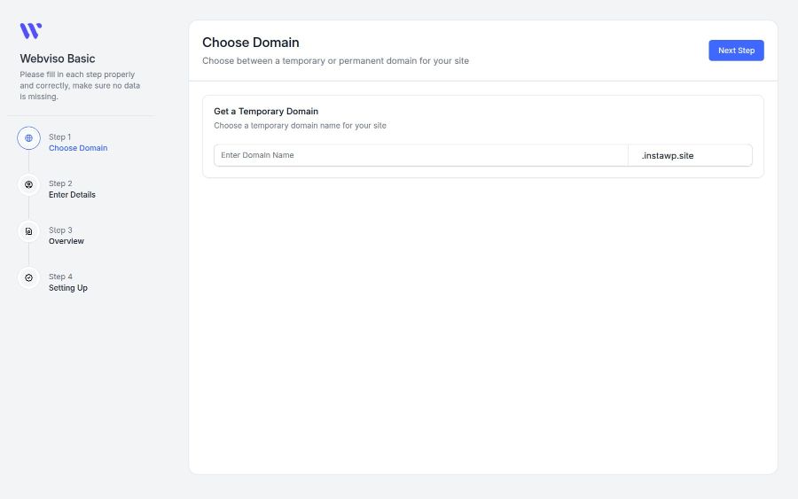 Webviso screenshot