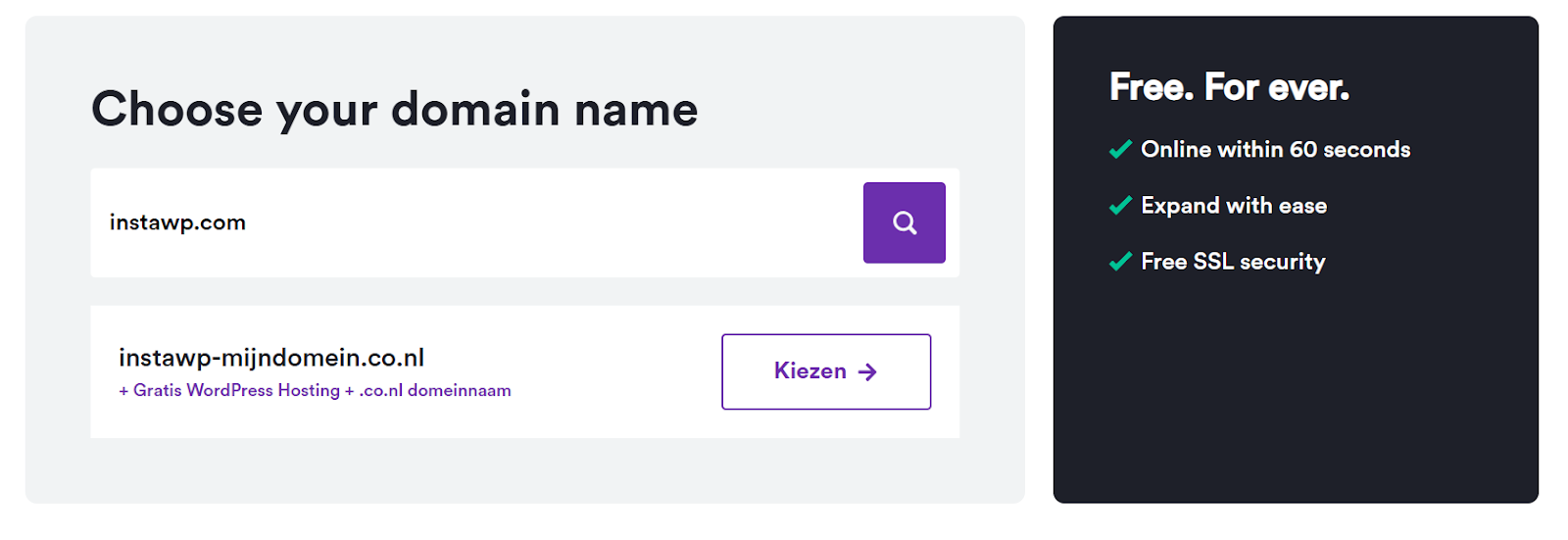 choose your domain name