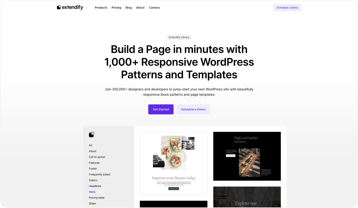 Extendify screenshot