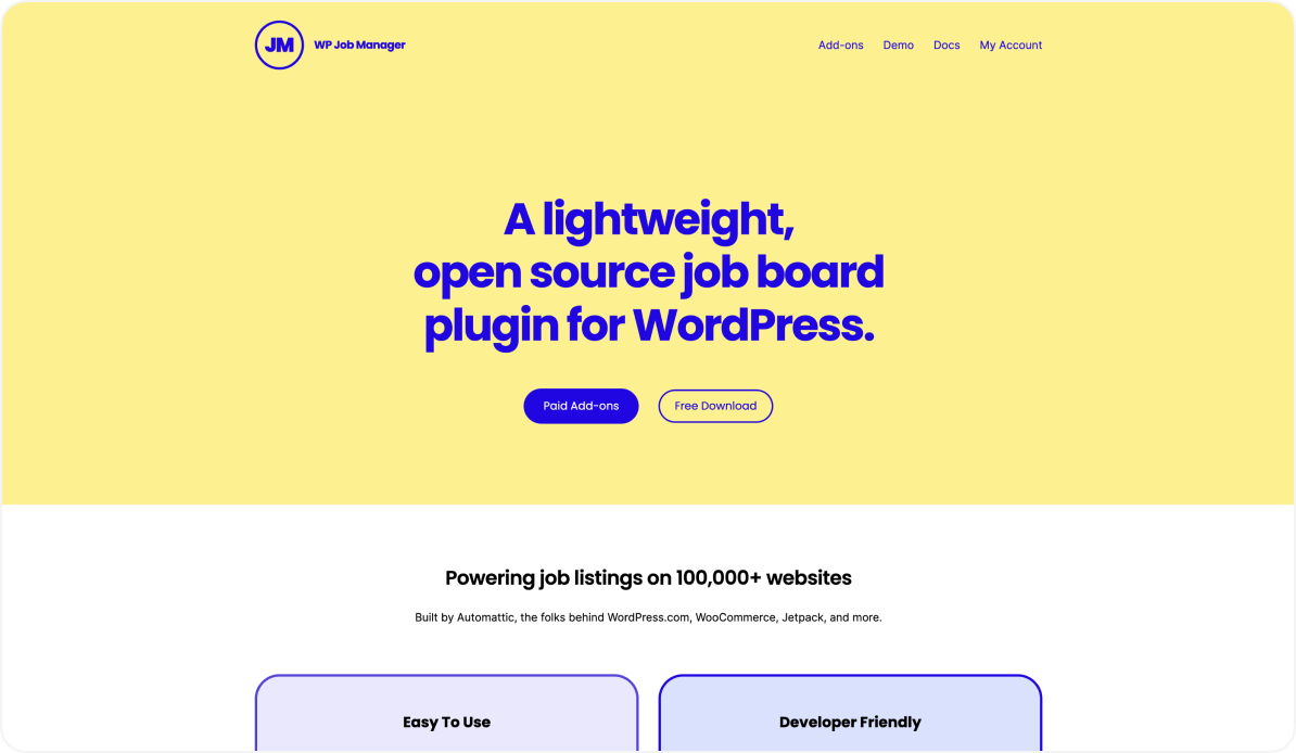 WP Job Manager screenshot