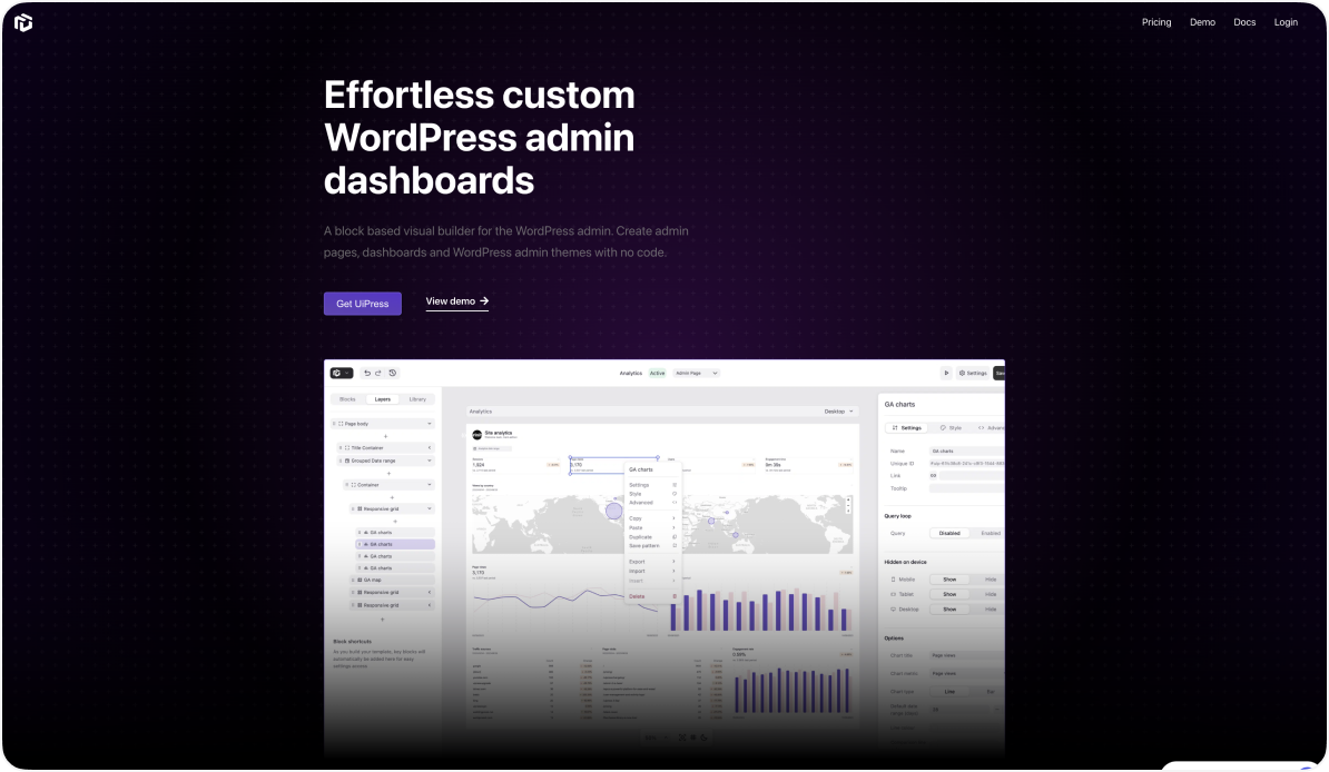 UIPress screenshot