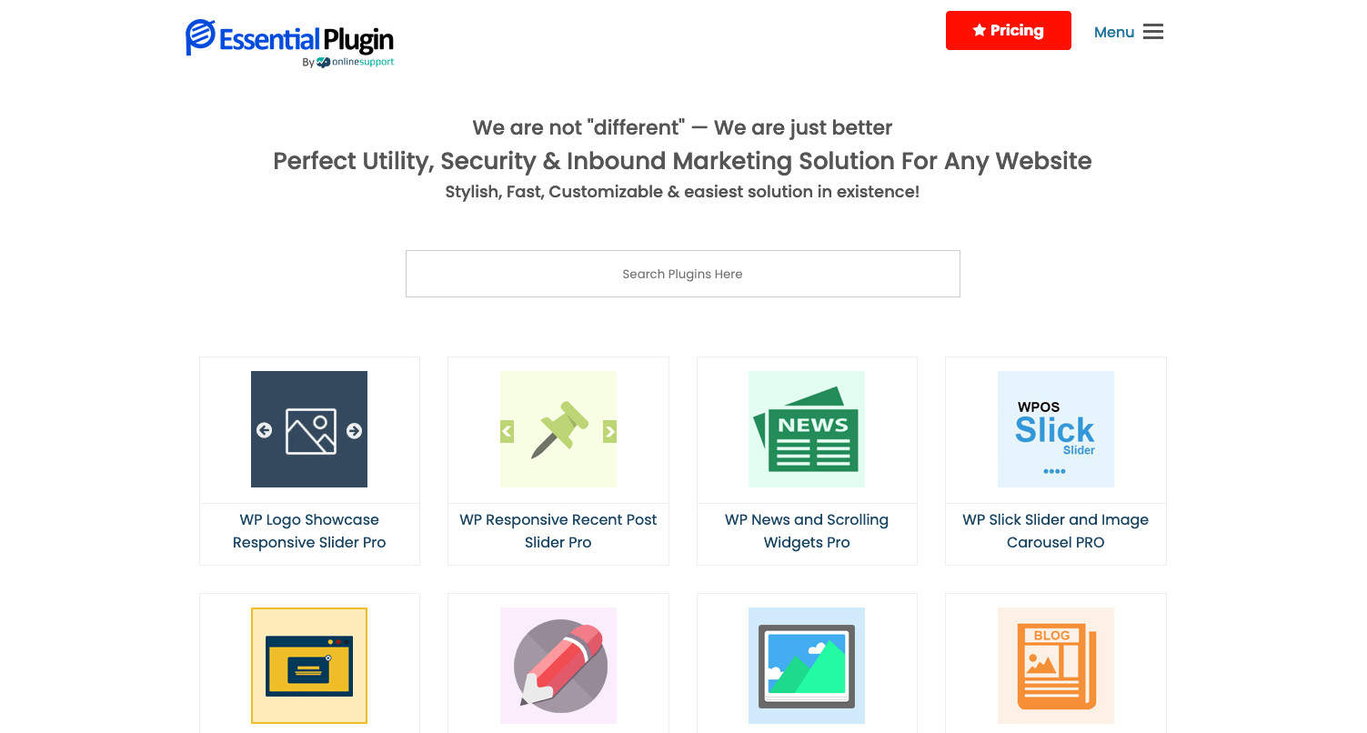 Essential Plugin screenshot