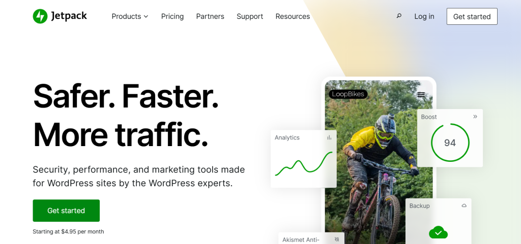 Screenshot of Jetpack Security, the best WordPress blog plugin for real-time backups and protection.
