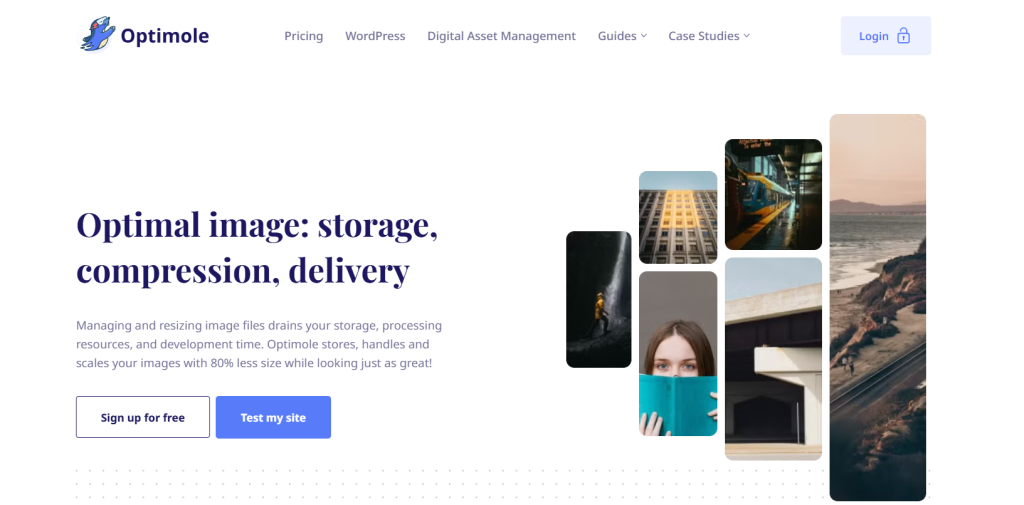 Screenshot of Optimole, the best WordPress blog plugin for cloud-based image optimization and delivery