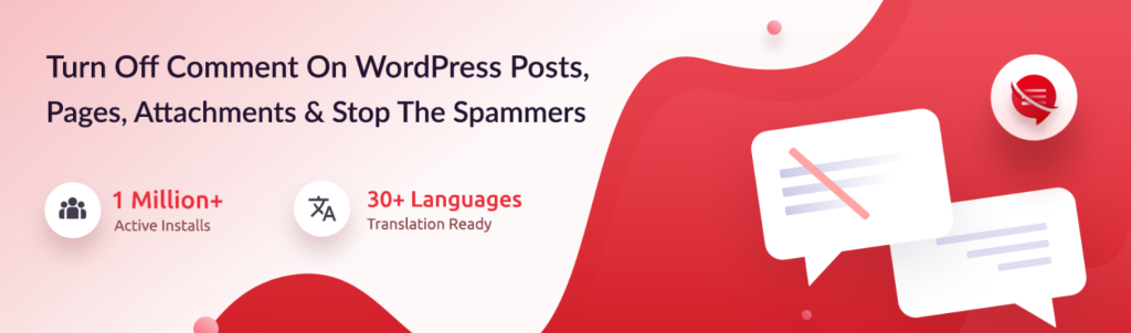 "Screenshot of Disable Comments, the best WordPress blog plugin for managing and disabling unwanted comments."