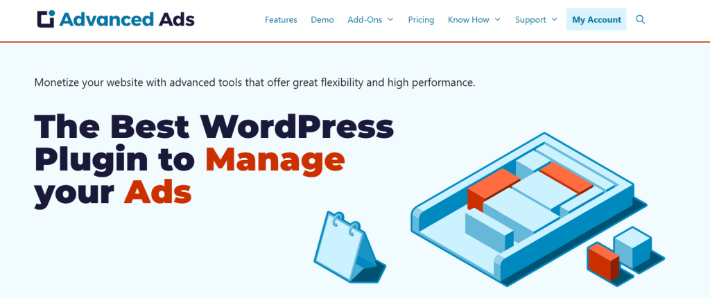 Screenshot of Advanced Ads, the best WordPress blog plugin for managing and optimizing advertisements.