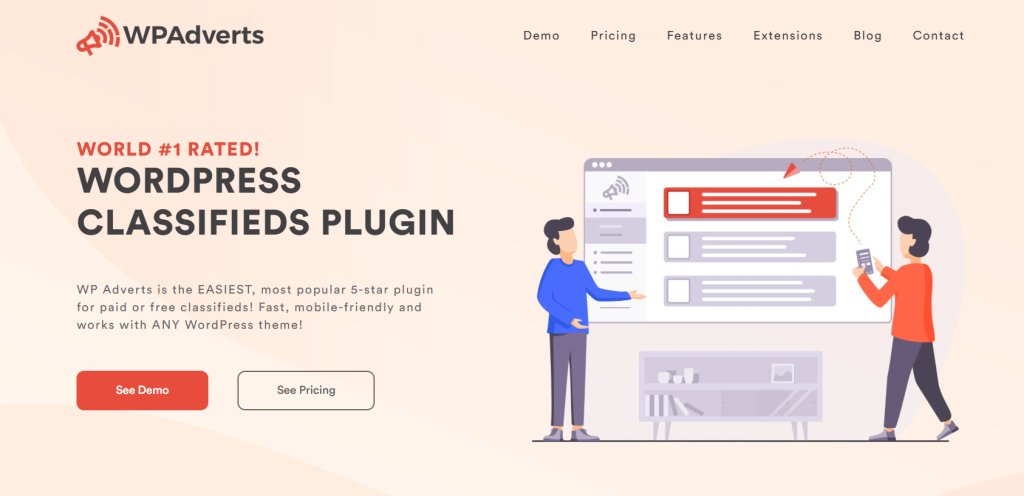 Screenshot of WPAdverts, the best WordPress blog plugin for setting up a classified ads section on your blog