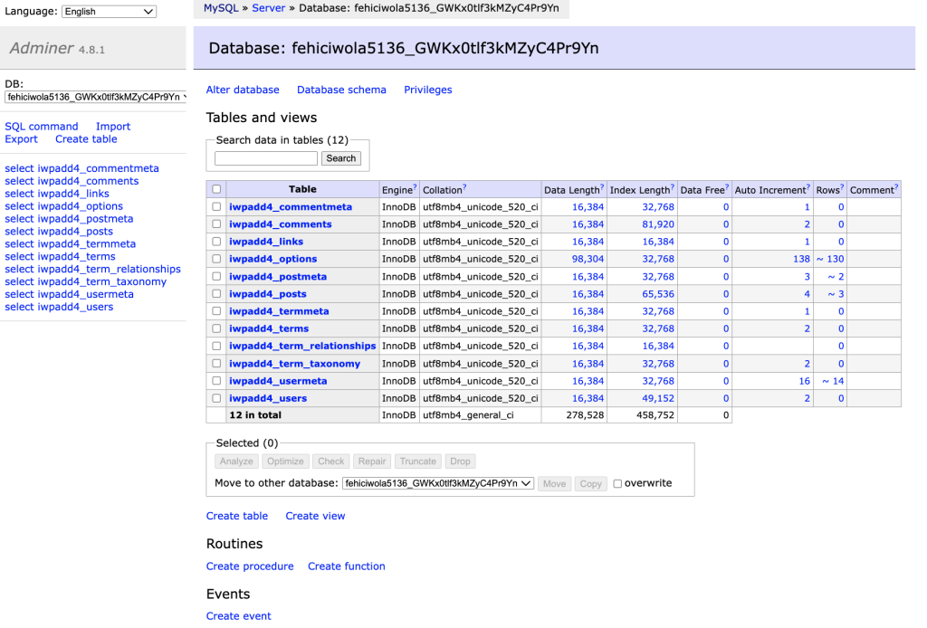 InstaWP Database Editor InstaWP Database Editor