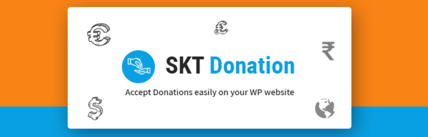 Screenshot of the SKT Donation WordPress Crowdfunding plugin homepage

