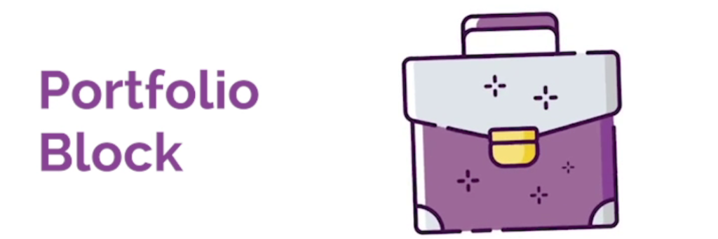 Homepage screenshot of the best portfolio WordPress plugin - Portfolio Block.