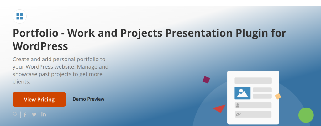 Homepage screenshot of the best portfolio WordPress plugin - Portfolio by BestWebSoft.