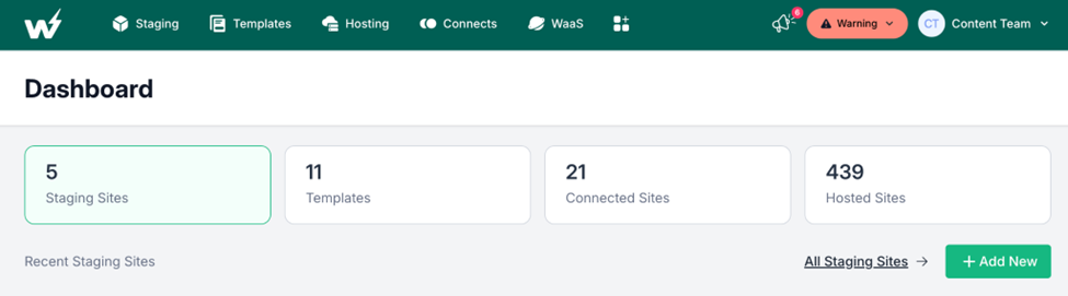 InstaWP Dashboard InstaWP Dashboard
