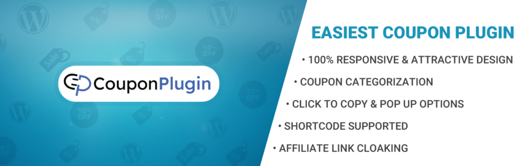 Homepage screenshot of best WordPress coupon plugin - Coupon Plugin
