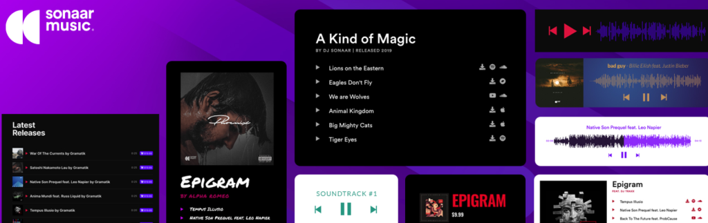 Homepage screenshot of MP3 Audio Player - Best Podcast WordPress Plugin