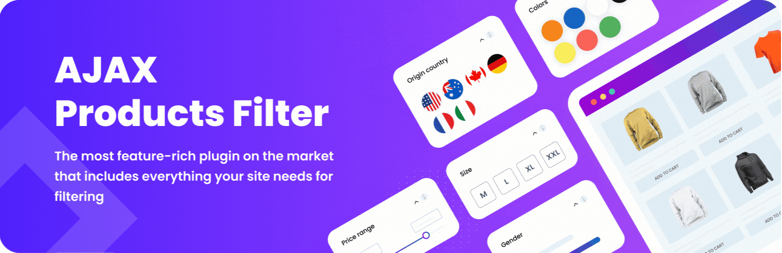 Screenshot of Advanced AJAX Product Filters – a powerful WooCommerce product filter plugin that provides real-time filtering and customizable search options for optimal usability