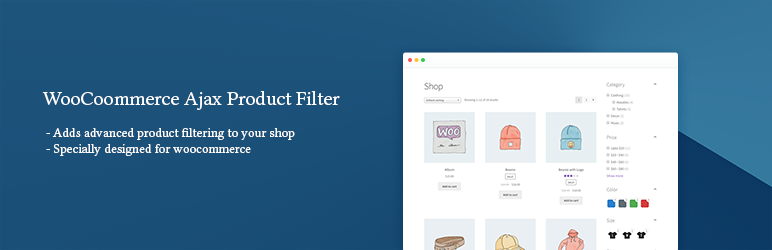 Image of WCAPF – WooCommerce Ajax Product Filter – a dynamic WooCommerce product filter plugin enabling seamless, reload-free product filtering with Ajax technology