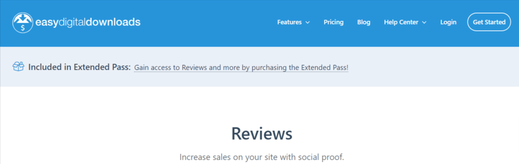 EDD Reviews: Image displaying customer reviews on a product page, demonstrating the feedback capabilities of this best Easy Digital Downloads extensions.