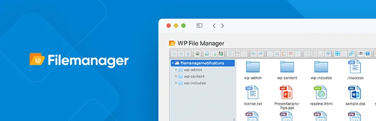 "Homepage screenshot of the WordPress download manager plugin – File Manager."