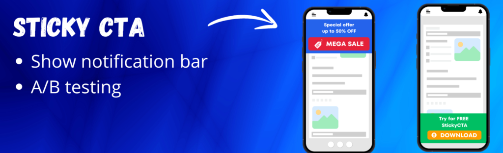 Sticky CTA – A conversion-focused WordPress call to action plugin for persistent CTA bars.