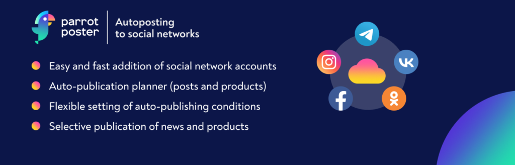 Screenshot of ParrotPoster, a WordPress plugin for auto-posting blog content to social media networks