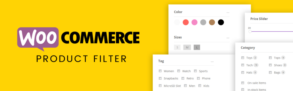 Screenshot of Themify – WooCommerce Product Filter – a user-friendly WooCommerce product filter plugin that provides live search results, multiple filter combinations, and a drag-and-drop form builder