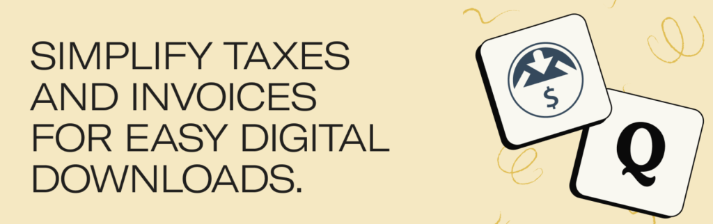 EDD Quaderno: Image depicting automated tax calculation or invoice generation, showcasing a feature of one of the best Easy Digital Downloads extensions for compliance.