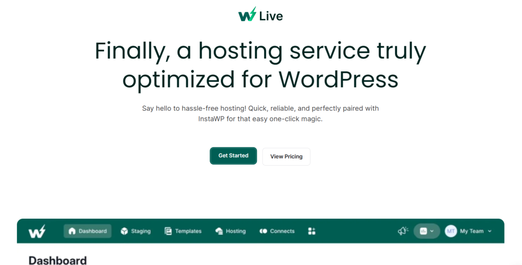InstaWP hosting - Your Ideal WordPress hosting partner InstaWP hosting, a WordPress hosting partner for agencies managing client sites