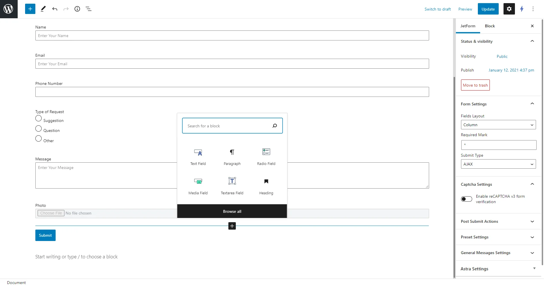 JetFormBuilder — Dynamic Form Builder