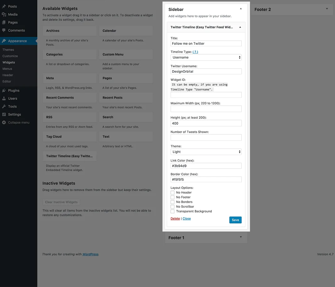 Easy Twitter Feed Widget Plugin - Display Tweets on Your WordPress Site