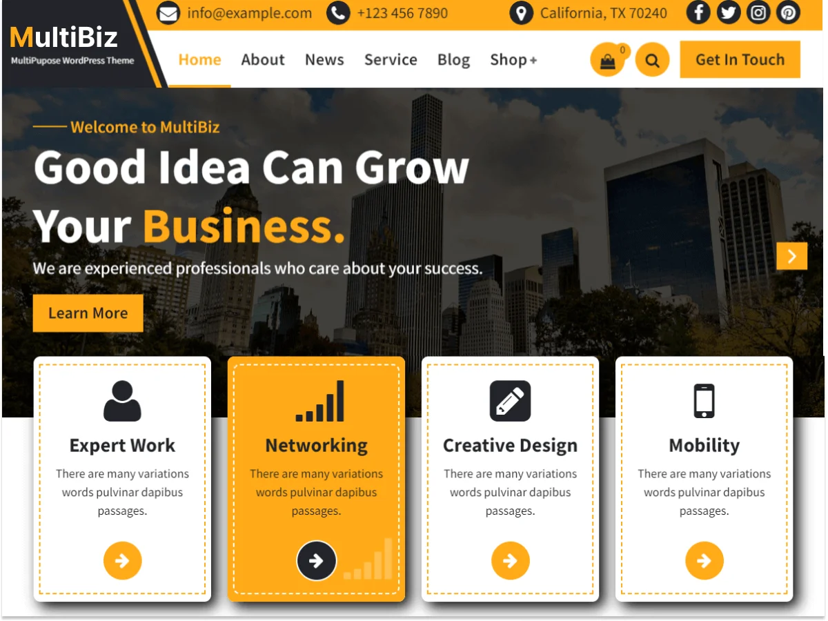Responsive & Customizable WordPress Theme