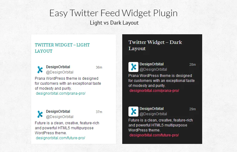 Twitter Widget Examples Easy Twitter Feed Widget Plugin - Display Tweets on Your WordPress Site