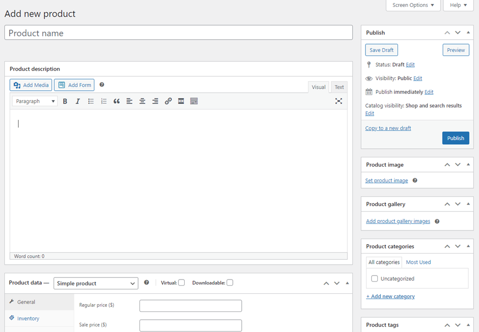Adding Product to WooCommerce