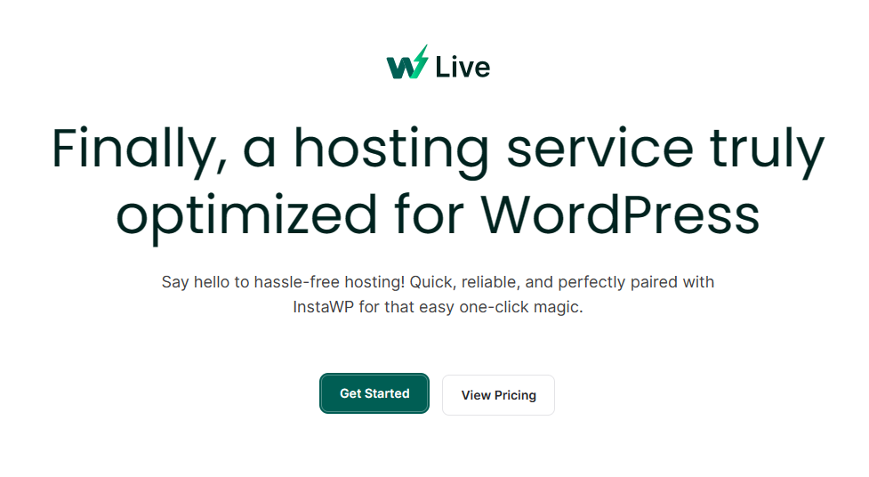 InstaWP WordPress Hosting Service