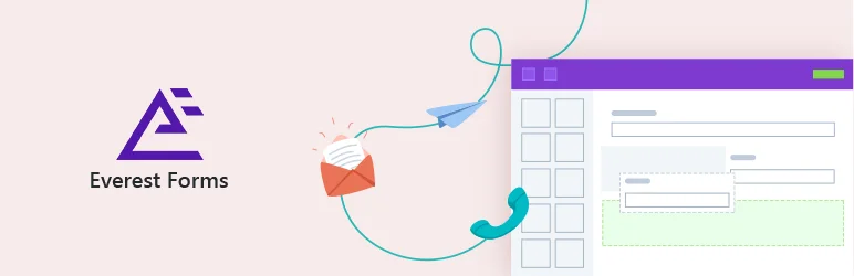 Homepage screenshot of the best WordPress order form plugin – Everest Forms.