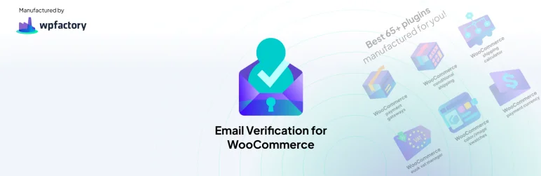 Homepage screenshot of the WooCommerce email verification plugin – Customer Email Verification for WooCommerce.