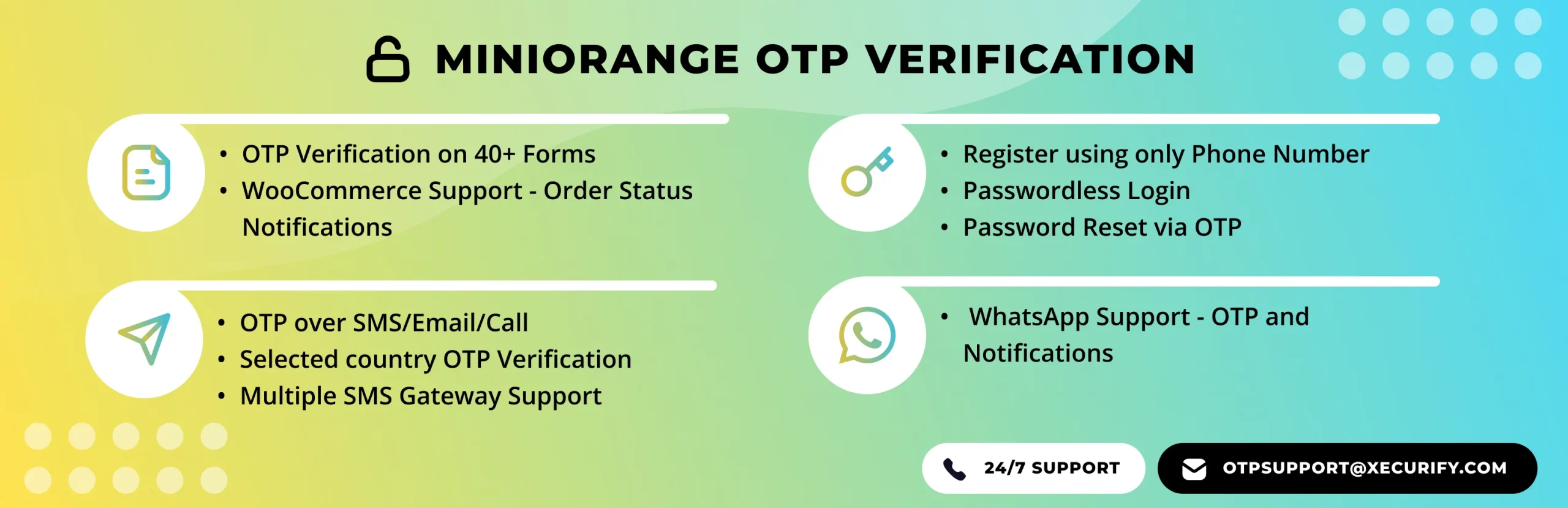 Homepage screenshot of the WooCommerce email verification plugin – Email Verification By miniOrange