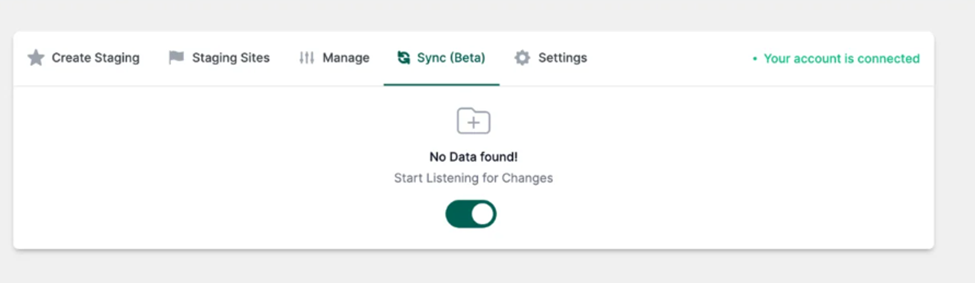 Enabling start listening for changes