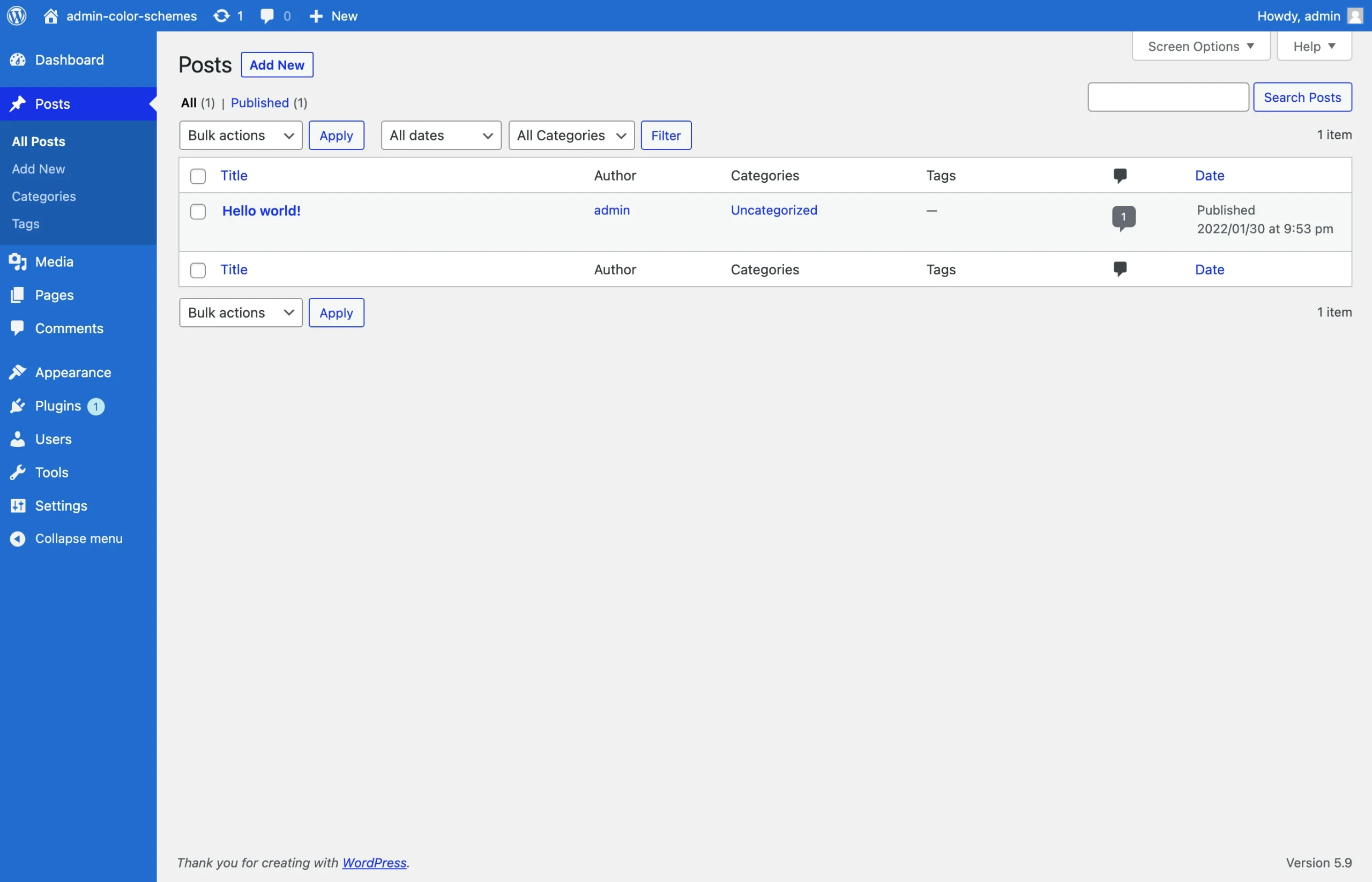 General Admin Color Code Admin Color Schemes: 12 New Designs
