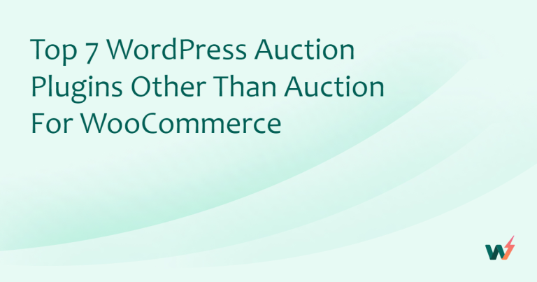 Top 7 WordPress Auction Plugins Other Than Auction for WooCommerce