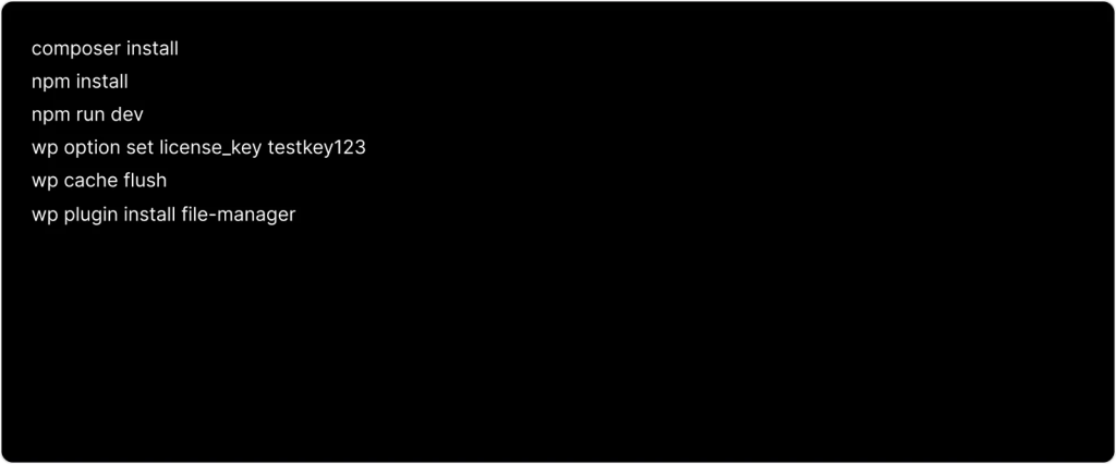 Execute Commands Execute Commands