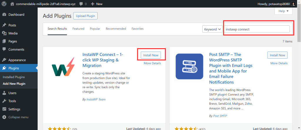 Install WordPress Plugin