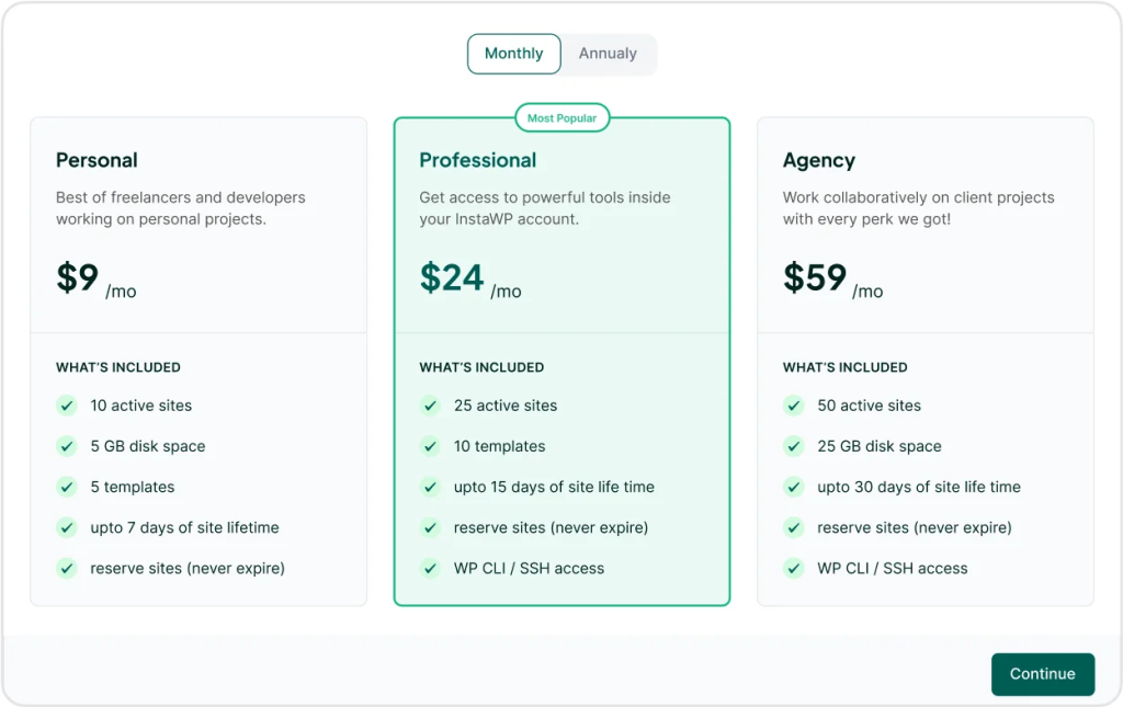Create WaaS using InstaWP