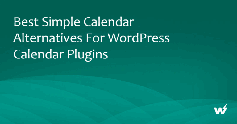 6 Best Simple Calendar Alternatives for WordPress Calendar Plugins