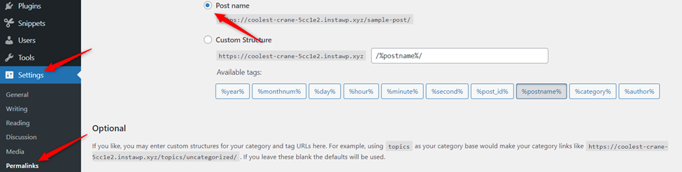 Optimizing permalinks for SEO Optimizing permalinks for SEO